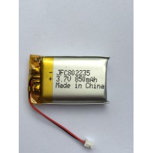 JFC 802235 3.7v 850mAh rechargeable li polymer battery cell 