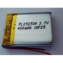 400ma Rechargeable 3.7V jfc502534 Lipo Li-Polymer Lithium 052534Ion Li-Ion Polymer Battery 