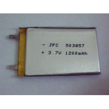 Lipo battery cell JFC5038573.7v 1200mah rechargeable lithium-ion battery li ion Polymer 3.7v KC  battery