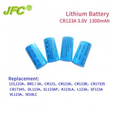 1700mAh CR123A 3.0V Lithium Manganese Dioxide Battery Li-MnO2  Smoke Alarm Intelligent Meter