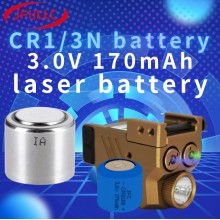 Tactical Weapon Light With Red Aiming Laser CR1/3N 3.0V 170mAh DL1/3N