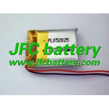 Li-polymer 3.7V JFC502025 200mAh Rechargeable Lipo Bluetooth Battery