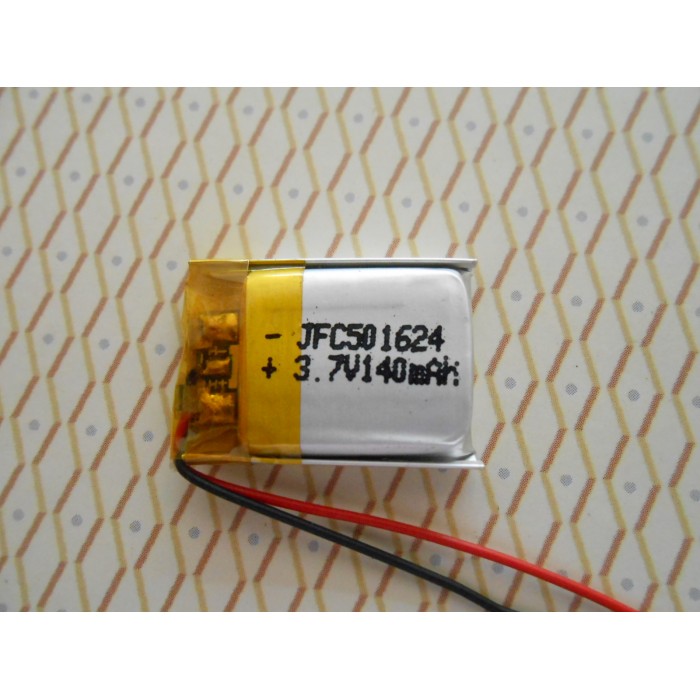 Images of JFC501624 battery 3.7V 140mAh,Lithium Polymer Battery For Walkman Microphone 